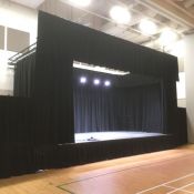 Saskatoon P3 School - Stage Drape, Truss Structure and ETC LED Stage Lighting